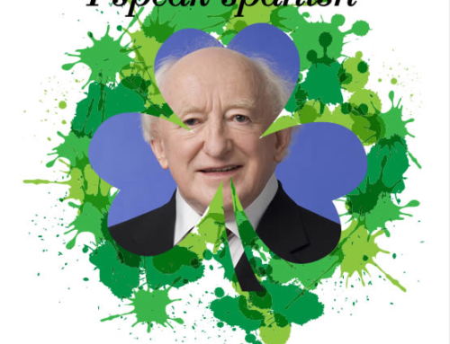 The Irish President learns Spanish